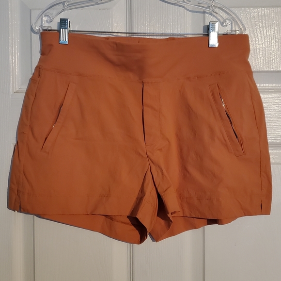 Athleta Dusty Apricot Color Trekki North Shorts - Picture 3 of 9